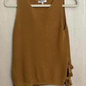 Mustard brown knit tank